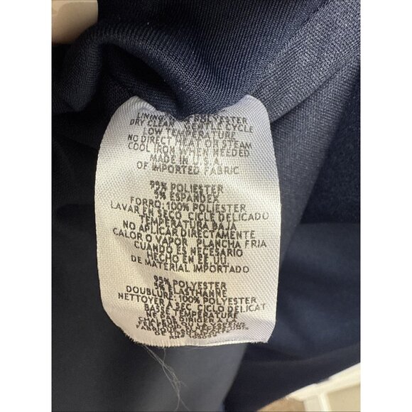 Xscape Women Dress Size 18W Blue Ruched Side V Neck Scuba Cocktail Gown New - Picture 13 of 13